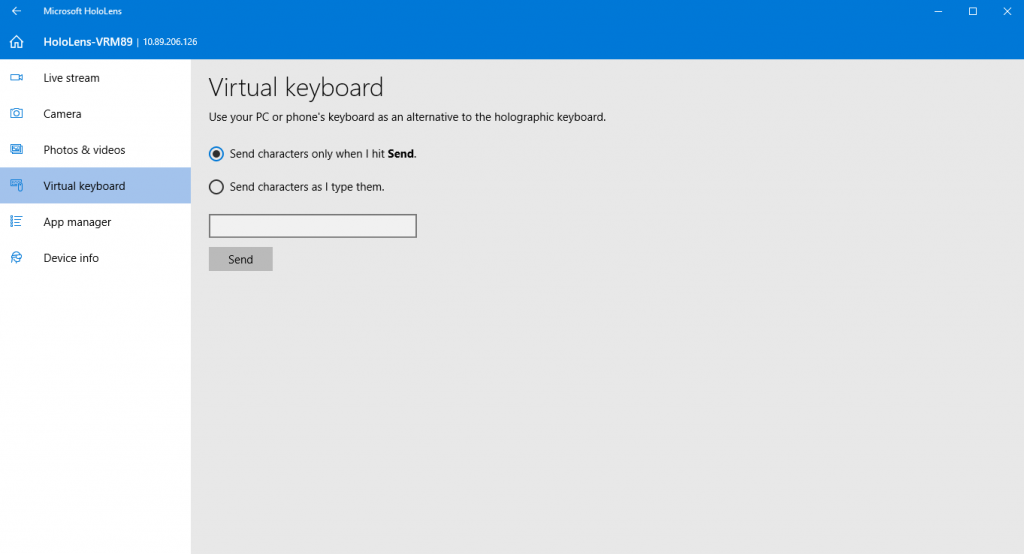 Companion App Keyboard